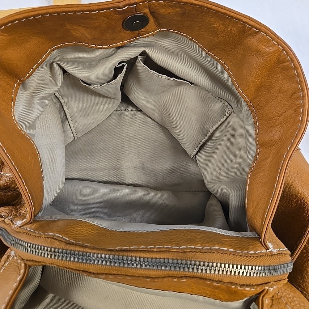 American Leather Co. Brookfield Hobo Shoulder Handbag Leather Shopper - Picture 6 of 16